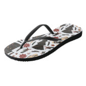 ヴィンテージクリスマスツリーポインセチア ビーチサンダル (アングル)