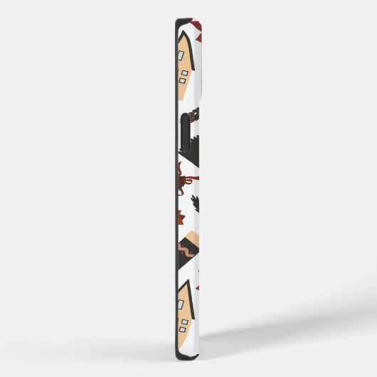 ヴィンテージクリスマスツリーポインセチア Case-Mate iPhoneケース (裏面 / 右)