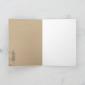 ヴィンテージクリスマスツリーミュージック折り紙ホリデーカード シーズンカード (内部)