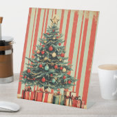 ヴィンテージクリスマスツリーレトロ1940の雑誌 台座サイン (インサイチュ)