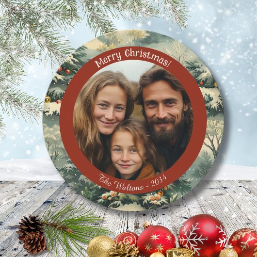 ヴィンテージクリスマスツリー写真クリスマス シーズンカード