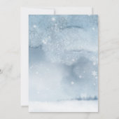 ヴィンテージクリスマスツリー冬の雪景色 (裏面)