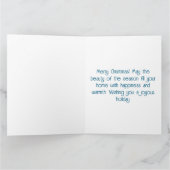 ヴィンテージクリスマスツリー切手 カード (内部)