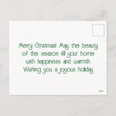 ヴィンテージクリスマスツリー切手 シーズンポストカード (裏面)