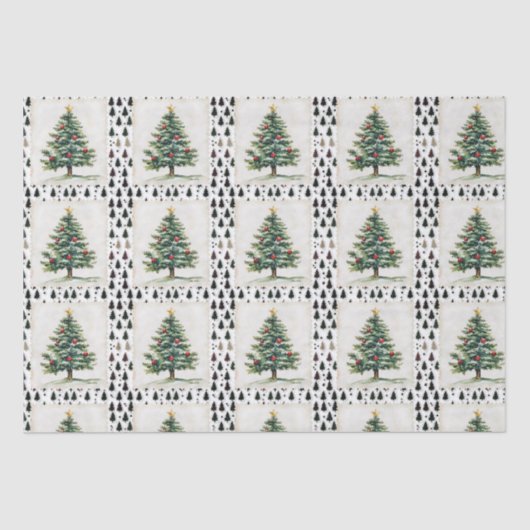 ヴィンテージクリスマスツリー切手 薄葉紙 (正面)