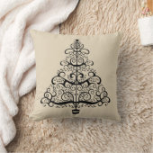 ヴィンテージクリスマスツリー装飾ビクトリアン巻 クッション (ブランケット)