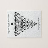 ヴィンテージクリスマスツリー装飾ビクトリアン巻 ジグソーパズル (横)