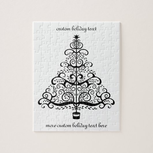 ヴィンテージクリスマスツリー装飾ビクトリアン巻 ジグソーパズル (縦)