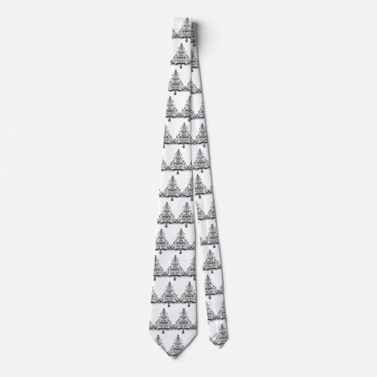 ヴィンテージクリスマスツリー装飾ビクトリアン巻 ネクタイ (正面)