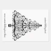 ヴィンテージクリスマスツリー装飾ビクトリアン巻 ラッピングペーパーシート (正面)