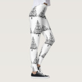 ヴィンテージクリスマスツリー装飾ビクトリアン巻 レギンス (右)