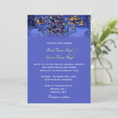 ヴィンテージクリスマスツリー雪結婚の夜 招待状 (スタンド正面)