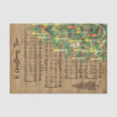 ヴィンテージクリスマスツリー音楽 薄葉紙 (正面)