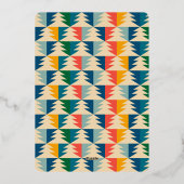 ヴィンテージクリスマスツリー チェアーズ ワンフォト ゴールド 箔シーズンカード (裏面)