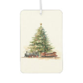 ヴィンテージクリスマスツリー&トイトレインエアーフレッシュナー カーエアーフレッシュナー (正面)