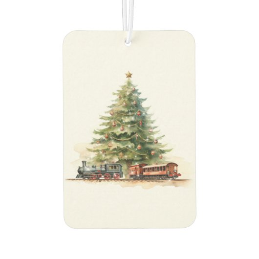 ヴィンテージクリスマスツリー&トイトレインエアーフレッシュナー カーエアーフレッシュナー (裏面)
