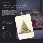 ヴィンテージクリスマスツリー&トイトレインエアーフレッシュナー カーエアーフレッシュナー