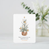 ヴィンテージクリスマスツリー | ハッピー ホリデー  シーズンカード (スタンド正面)