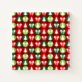 ヴィンテージクリスマスツリー&ボーズキッズスケッチブック ノートブック (裏面)