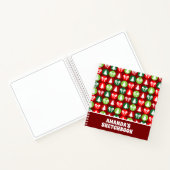 ヴィンテージクリスマスツリー&ボーズキッズスケッチブック ノートブック (内部)