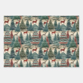 ヴィンテージクリスマスツリー ラッピングペーパーシート (正面)