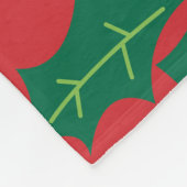 ヴィンテージクリスマスツリー：装飾デザイン。 フリースブランケット (角)