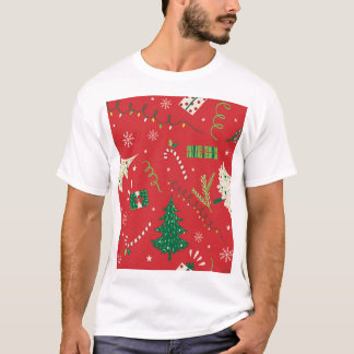 ヴィンテージクリスマスツリー:装飾デザイン。 Tシャツ
