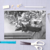 ヴィンテージクリスマスティッシュペーパーガールショップおもちゃ1939 薄葉紙 (クラフト)