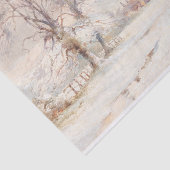 ヴィンテージクリスマスティッシュペーパー冬の風景 薄葉紙 (詳細)