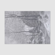 ヴィンテージクリスマスティッシュペーパー冬散歩