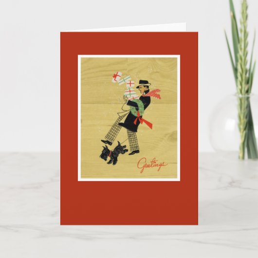 ヴィンテージクリスマステリアドッグ シーズンカード (正面)