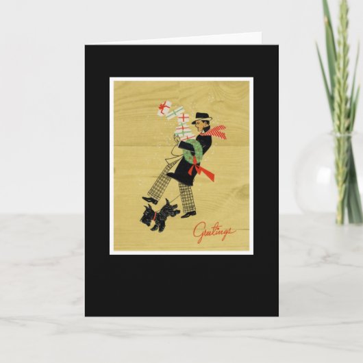 ヴィンテージクリスマステリアドッグ シーズンカード (正面)