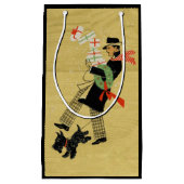 ヴィンテージクリスマステリアドッグ スモールペーパーバッグ (正面)