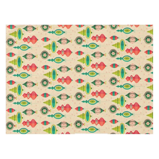 ヴィンテージクリスマステーブルクロス テーブルクロス (正面(横))