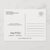 ヴィンテージクリスマスディアコラージュ紙 シーズンポストカード (裏面)