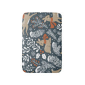 ヴィンテージクリスマスディアー、フェスティバルデザイン バスマット (正面縦)