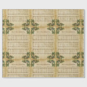 ヴィンテージクリスマスデイキャロルの鐘を聞いた ラッピングペーパー (フラット)