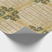 ヴィンテージクリスマスデイキャロルの鐘を聞いた ラッピングペーパー (角)