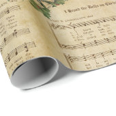 ヴィンテージクリスマスデイキャロルの鐘を聞いた ラッピングペーパー (ロールコーナー)