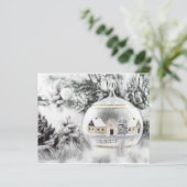 ヴィンテージクリスマスデコレーションオーナメント水彩 (スタンド正面)