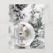 ヴィンテージクリスマスデコレーションオーナメント水彩 (裏面)