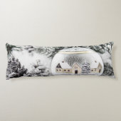 ヴィンテージクリスマスデコレーションオーナメント水彩 ボディピロー (裏面)