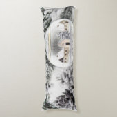 ヴィンテージクリスマスデコレーションオーナメント水彩 ボディピロー (正面縦)