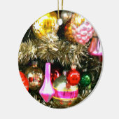 ヴィンテージクリスマスデコレーションオーナメント セラミックオーナメント (左)