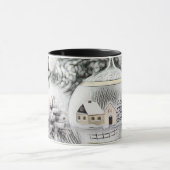 ヴィンテージクリスマスデコレーションオーナメント マグカップ (中央)