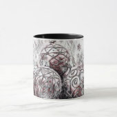 ヴィンテージクリスマスデコレーションオーナメント マグカップ (中央)