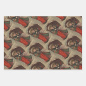 ヴィンテージクリスマスデコール | ラッピングペーパーシート (正面3)