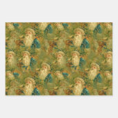 ヴィンテージクリスマスデザイン ラッピングペーパーシート (正面3)