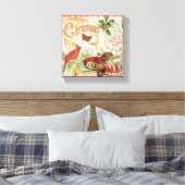 ヴィンテージクリスマストイズ キャンバスプリント (インサイチュ (寝室))