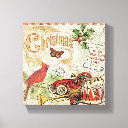 ヴィンテージクリスマストイズ キャンバスプリント (正面)